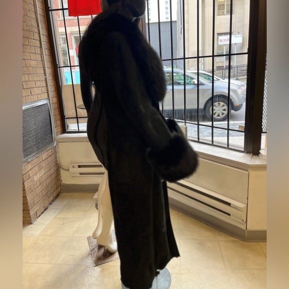 Genuine fox fur coat (original shearling) - Picture 2 of 4